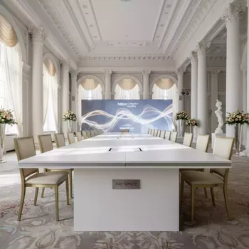 Аренда Стол Лидер 2 2400х900 белый кромка ПВХ в Radisson Collection Paradise — ART SPACE