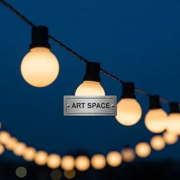 Аренда Гирлянды ретро белая 307 в парке «Ривьера» — ART SPACE
