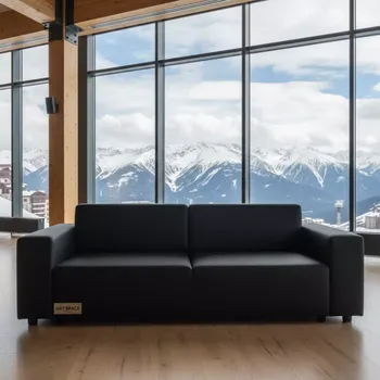 Аренда Диван Block черный на площадке Rosa Peak (2320м) — ART SPACE