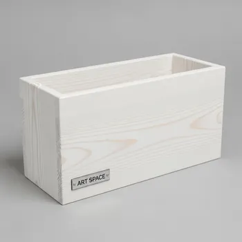 Аренда Ящик для цветов IRIS сосна белый в ледовом дворце «Роза Хутор» — ART SPACE