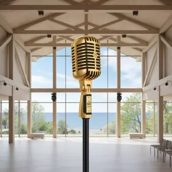 Аренда Микрофон ретро золотой Shure 55SH II в Pullman Sochi Centre — ART SPACE