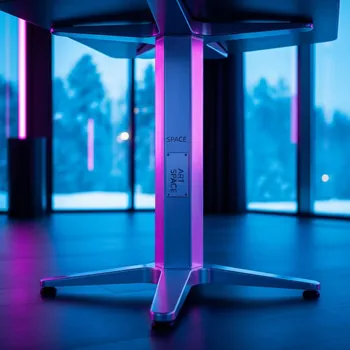 Аренда Подстолье барное металлическое Calice Alu High в ресторане «Магеллан» — ART SPACE