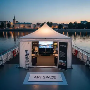 Аренда Тент Kite 5х5 на теплоходе «Дагомыс» — ART SPACE