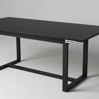 Аренда Стол Mikkel 200 TL 188 испанская керамика черный каркас в ледовом дворце «Роза Хутор» — ART SPACE