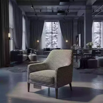 Аренда Кресло Мэйден гусиная лапка черно белое в Green Flow Hotel — ART SPACE