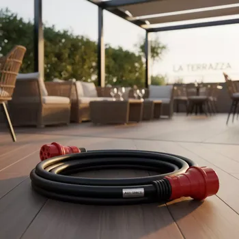 Аренда Силовой кабель 380 В CEE 125 А 5P – CEE 125 А 5P IP 67 5 м в ресторане «La Terrazza» — ART SPACE