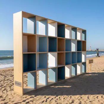 Аренда Стеллаж с перегородками на пляже «Маяк» — ART SPACE