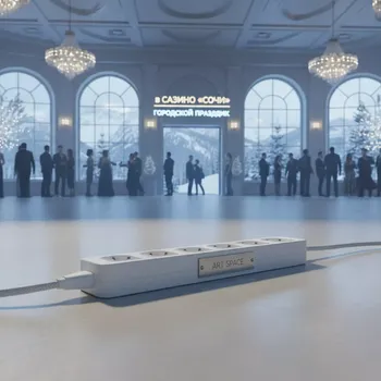 Аренда Фильтр сетевой Power Cube 3 м 6 розеток белый в казино «Сочи» — ART SPACE
