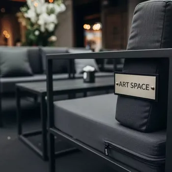 Аренда Лаунж зона Hacienda темно серый/антрацит в ресторане «Voda» — ART SPACE