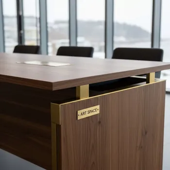 Аренда Стол орех золотой Лидер 2 2400x800 в пляжном комплексе VinoGrad — ART SPACE
