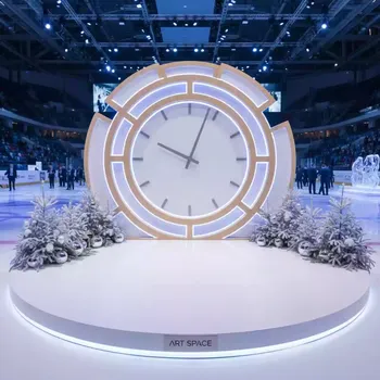 Аренда Фотозона новогодняя часы в Ледовом дворце «Айсберг» — ART SPACE