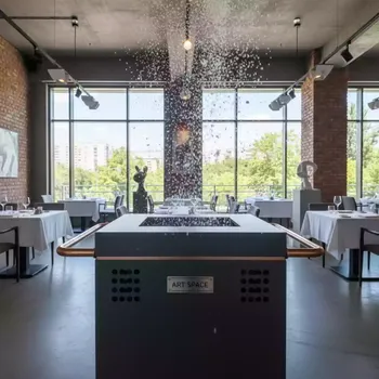 Аренда Машина снежная из пенопласта в ресторане «Баран-Рапан» — ART SPACE