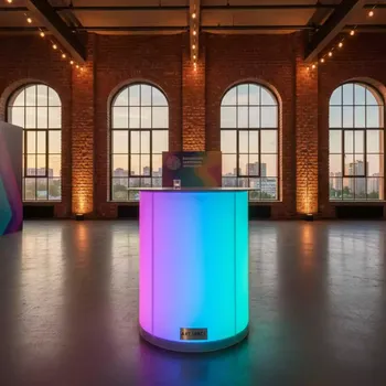 Аренда Стол барный светодиодный с пультом в лофте «Студия 21» — ART SPACE