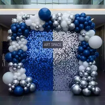 Аренда Фотозона из пайеточной ткани с шарами в Университете «Сириус» — ART SPACE