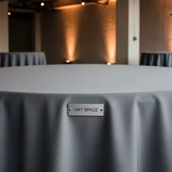 Аренда Скатерть круглая серая 3,3 м в Гранд Отель Сочи — ART SPACE