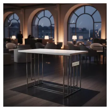 Аренда Стол коктейльный Loft белый 45х45 см в ресторане «Brunello» — ART SPACE