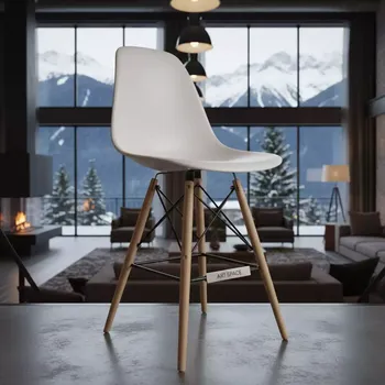 Аренда Стул барный белый Eames DSW в Golden Tulip Rosa Khutor — ART SPACE