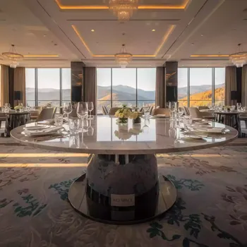 Аренда Стол обеденный мраморный Jeko 35 в Rixos Krasnaya Polyana — ART SPACE