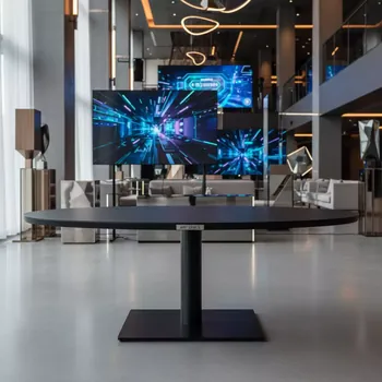 Аренда Столешница Compact Laminate овальная для подстолья Tripe Double в Mövenpick Hotel — ART SPACE