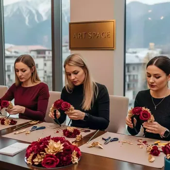 Аренда Мастер класс по ободкам с цветами в Rixos Krasnaya Polyana — ART SPACE
