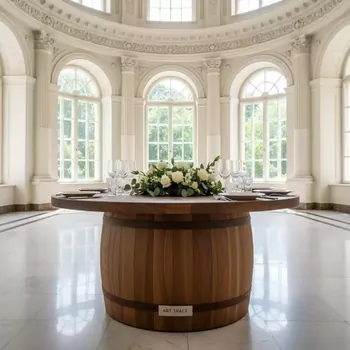 Аренда Стол Wood Barrel 150х77 в санатории «Металлург» — ART SPACE