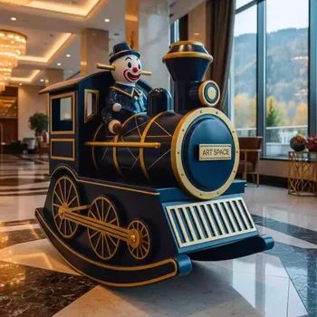 Аренда Качалка детская паровозик клоун в Rixos Krasnaya Polyana — ART SPACE