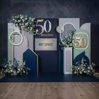 Аренда Фотозона на юбилей 50 лет женщине в ресторане «Voda» — ART SPACE