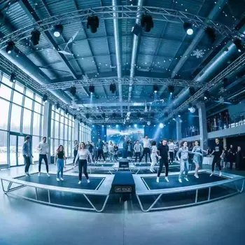 Аренда Новый год с батутами в Керлинговом центре «Ледяной куб» — ART SPACE