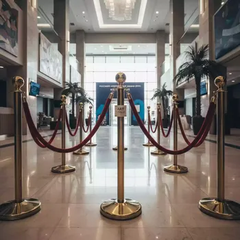 Аренда Стойка золотая с канатом в City Park Hotel Sochi — ART SPACE
