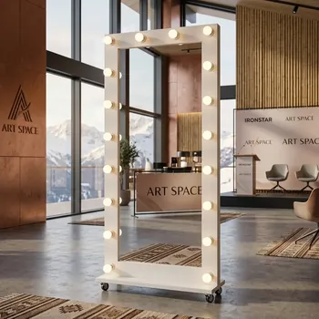 Аренда белого гримерного зеркала в Сочи в ART SPACE