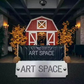 Аренда Конструкция из ферм под баннер 6х4 м в ресторане «Баран-Рапан» — ART SPACE