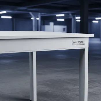 Аренда Стол белый прямоугольный 200x90 см в лофте «Студия 21» — ART SPACE
