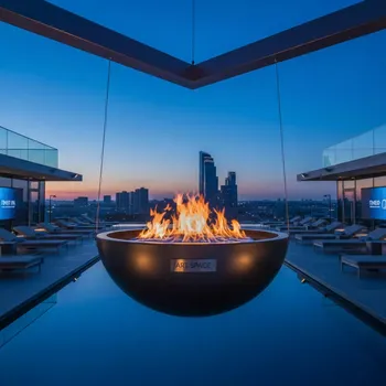 Аренда Спецэффект огонь в подвесной чаше в Sport Inn Hotel & Wellness — ART SPACE