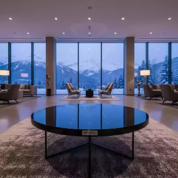 Аренда Стол круглый черный пластиковый Royal Family TOM в Novotel Resort — ART SPACE