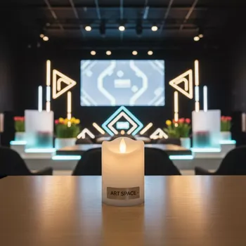Аренда Свеча LED Адажио белая малая в комплексе «Дагомыс» — ART SPACE
