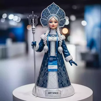 Аренда Фигура новогодняя Снегурочки в ресторане «Паруса» — ART SPACE