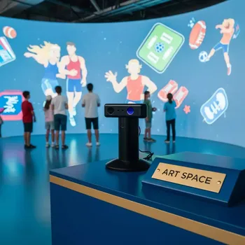 Аренда Стена интерактивная Interactive Project Ожившие рисунки в корпусе Kinect в VK Stadium Sirius — ART SPACE