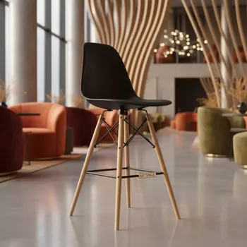 Аренда Стул Eames DSW Butterfly барный черный в Courtyard by Marriott Sochi — ART SPACE