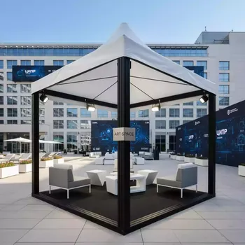 Аренда Шатер мобильный Премиум Бизон 4х4 в Courtyard by Marriott Sochi — ART SPACE