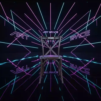 Аренда Стул Кроссбэк венге белая патина в Red Arena — ART SPACE