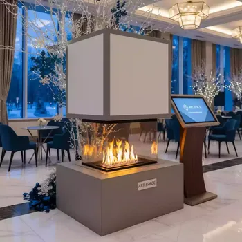 Аренда Биокамин угловой ZeFire Standart 500 левый правый в Radisson Collection Paradise — ART SPACE