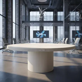 Аренда Столешница Werzalit круглая D800 крем полоски в Gamma Sirius — ART SPACE