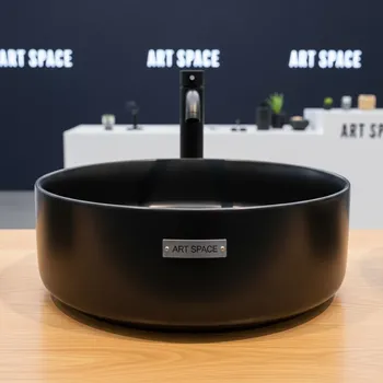 Аренда Раковина на столешницу Flumen Design Malta черная в Omega Sirius — ART SPACE