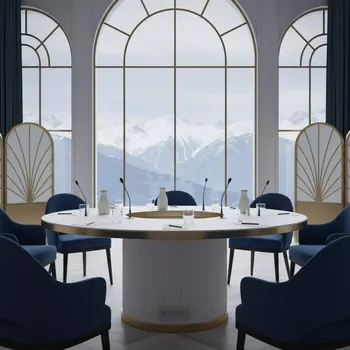 Аренда Стол фуд корт D 1000 белый матовый в Novotel Resort — ART SPACE