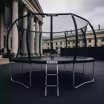 Аренда Батут уличный Green Glade с сеткой и лестницей 8 футов в Зимнем театре — ART SPACE