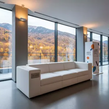 Аренда Диван Block белый в Radisson Hotel Rosa Khutor — ART SPACE