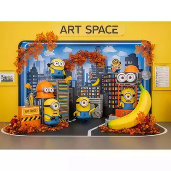 Аренда Фотозона Миньоны в ресторане «D.O.M» — ART SPACE