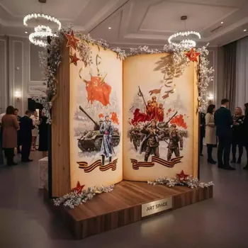 Аренда Фотозона Magic Book на День Победы в усадьбе Голицына — ART SPACE