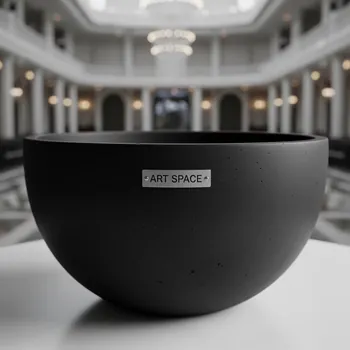 Аренда Кашпо для цветов Prosperplast Beton Bowl 3,9 л чёрный в Ледовом дворце «Айсберг» — ART SPACE