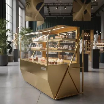 Аренда Витрина кондитерская золотая 140 л в Green Flow Hotel — ART SPACE
